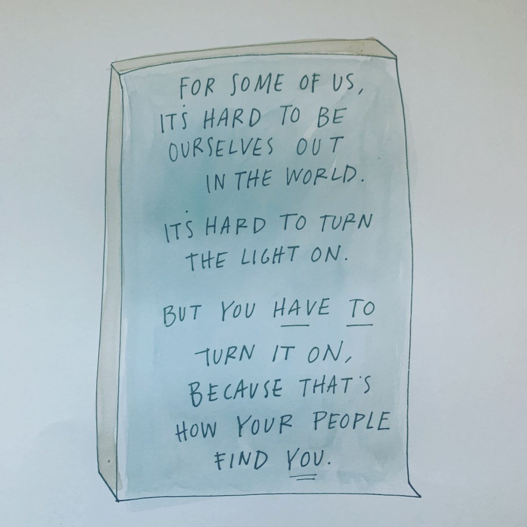 I know a lot of us struggle with this. ❤️ for me, it’s the work of a lifetime. #beyourself&nbsp;#courage